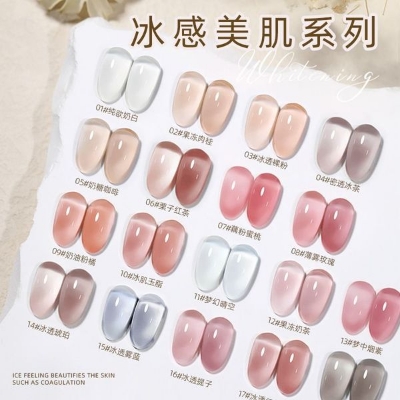 Picture of Miss Spesser Jelly Transparent Nude Nail Polish 8g 1pcs