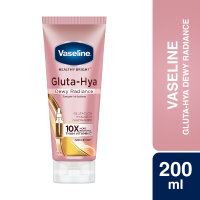 Picture of Vaseline Healthy Bright Gluta Hya Serum Burst Dewy Radiance Lotion 200ml