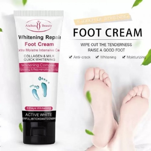 Buy Aichun Beauty Foot Whitening Cream Moisture Collagen & Milk Massage Cracked Heels 100g best Price in Bangladesh 