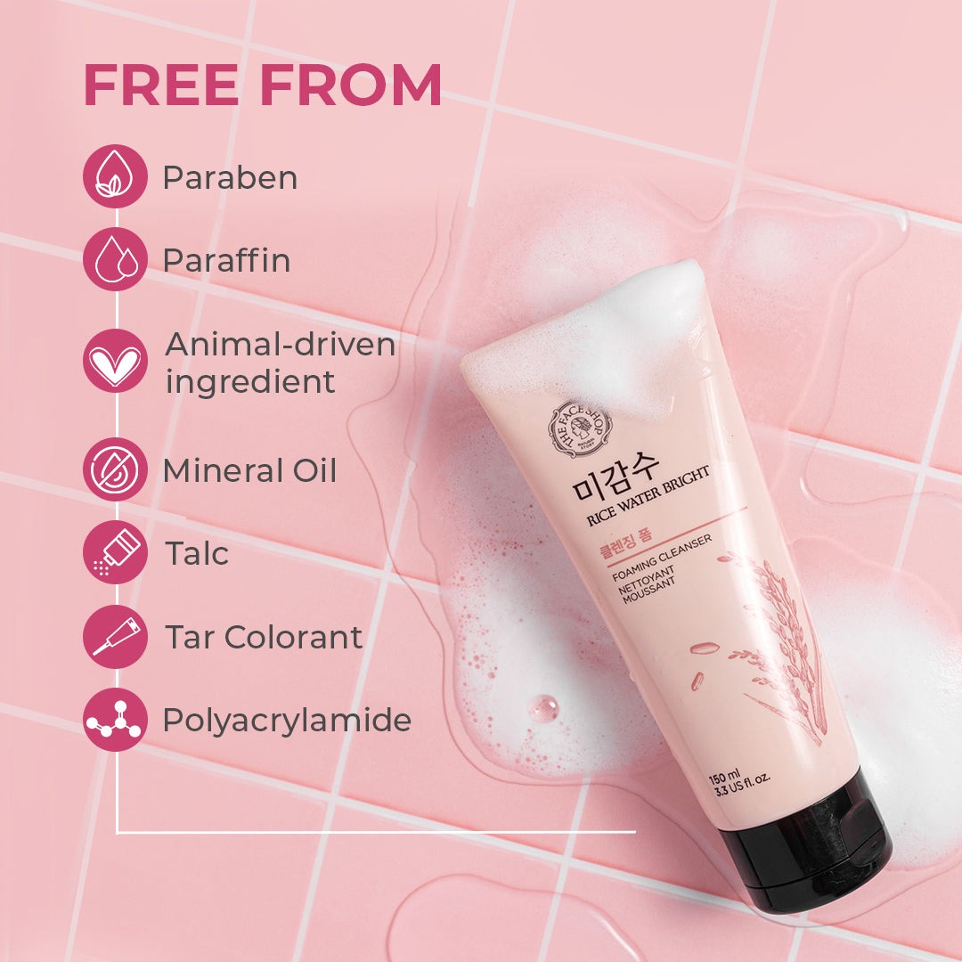 Buy The Face Shop Rice Water Bright Cleansing Foam – 150ml at best Price in Bangladesh 