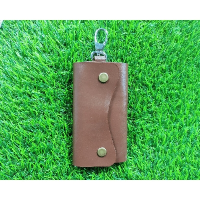 Picture of Leather Key Ring Holder Brown