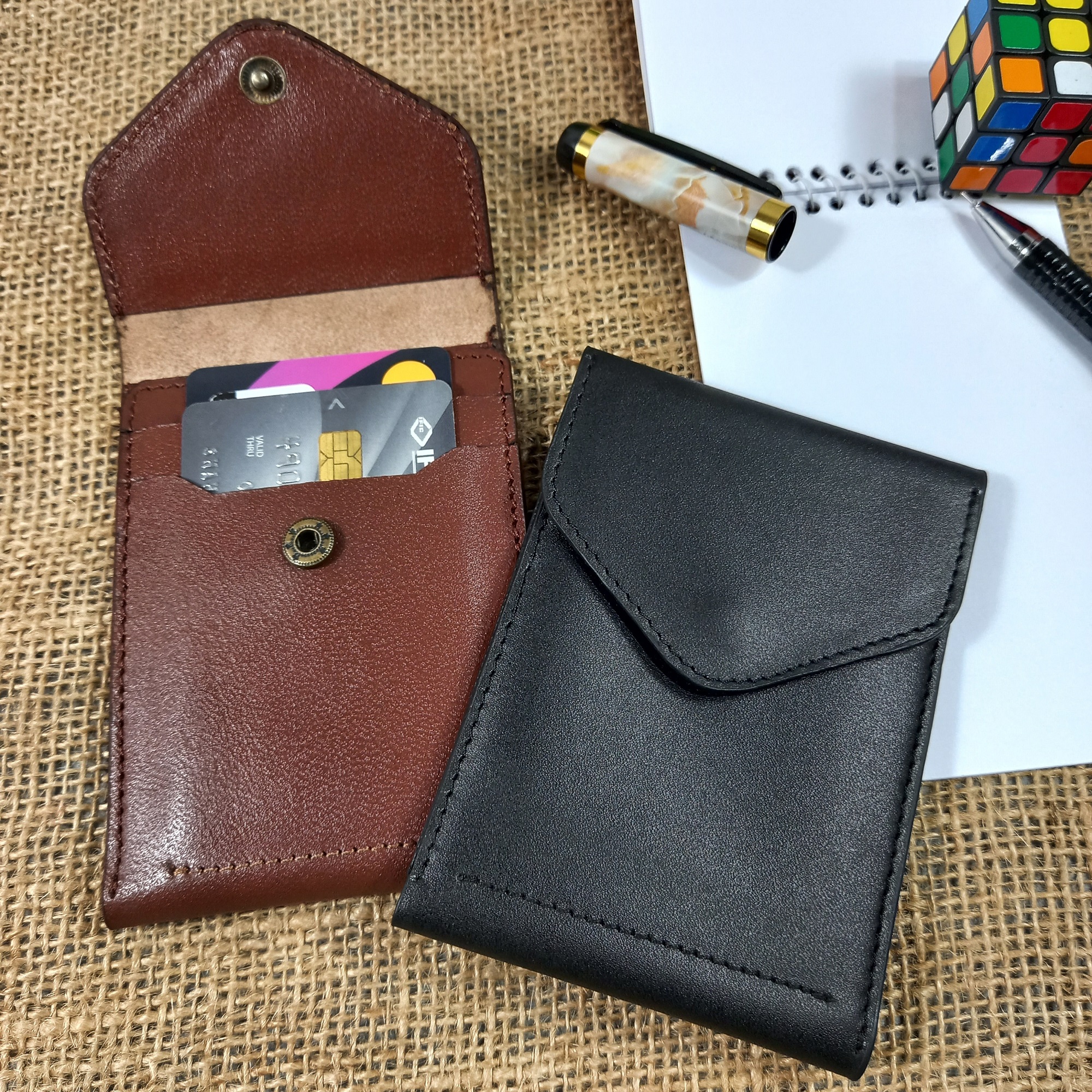 Picture of 100% Leather Card Holder Mini Wallet