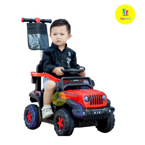 Picture of Sweet Cherry Oslo Push Car B616T – Baby Ride-On Push Car with Backrest, Steering Wheel & Under-Seat Storage – Kids Push Ride Car