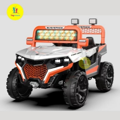 Picture of Maverick Kids Electric Ride-On Car B568 – 12V Battery Powered Driving Toy Car with Remote Control, LED Lights & Music – Plastic Electric Jeep for Children