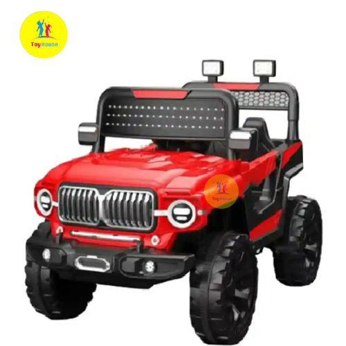 Picture of Oh Baby 4×4 (903) Electric Ride-On Jeep for Kids – High-Quality Battery Powered 4WD SUV Car with Remote Control, LED Lights, Bluetooth Music – Red SBH808