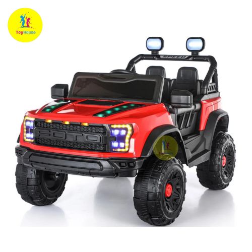 Picture of New Fashion 12V Electric Ride-On Car for Kids – Rechargeable Battery Toy Car with LED Lights & Remote Control – SUV Jeep Style