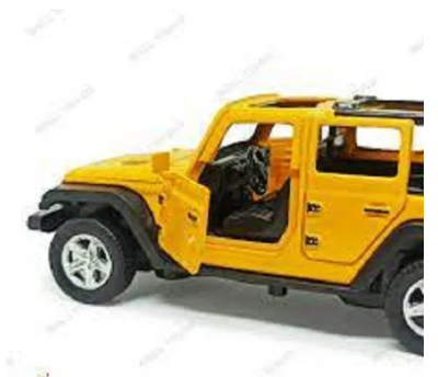 Picture of Kid's Full Metal Body Heavy Weighted Pull And Back Car Yellow