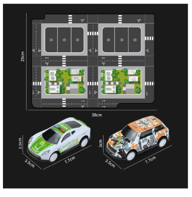 Picture of Toddlers Toy Car Mini Alloy Racing Car Toy with Storage Box Fun Birthday Gift for Boys Pocket-size Pull Back Model Realistic Toddler's Playset Kids Toy Car