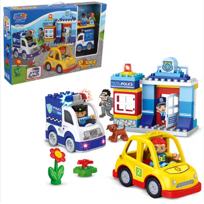 Picture of Hot Sell 49pcs City Police Station Building Blocks Children Puzzle Building Block Toys