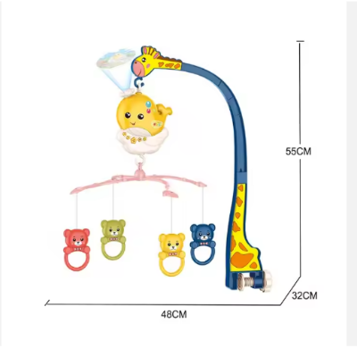 Picture of Baby Bed Bell Rattle Musical Kid Crib Musical Mobile Cot Music Box Rotating