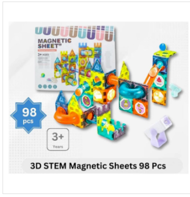 Picture of 3D STEM Magnetic Sheets 98 Pcs