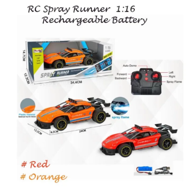 Picture of RC Racing Cars, 1/16 Scale High Speed Remote Control Car with 2.4Ghz, Electric Sport Toys Car with Two Rechargeable Batteries for Boys Girls & Adults (06116-6)