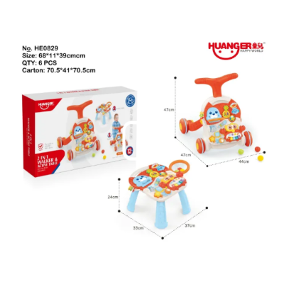 Picture of Huanger 2 in 1 Walker & Active Table Multifunctional Baby Walker with Music