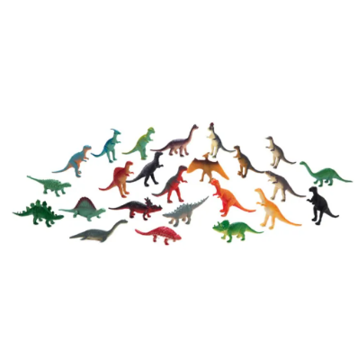 Picture of 12Pcs/ 24Pcs Dinosaur Toys Cognitive Ability Burrs-free Smell-less Mini Dinosaur Figure Toys Set for Children