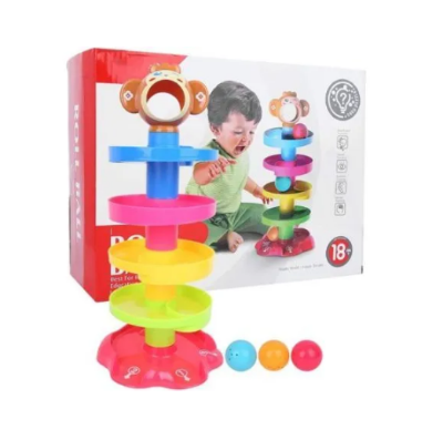 Picture of Baby Roll Ball Stacking Tower Ramp Puzzle for Toddlers