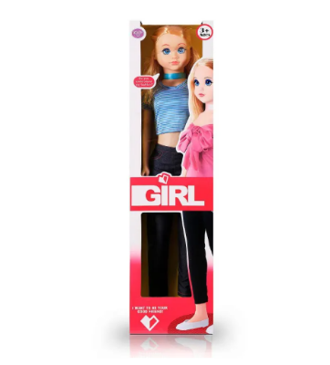 Picture of Dream Girl Big Size Doll For Pretend Play For Girl 100Cm - Doll