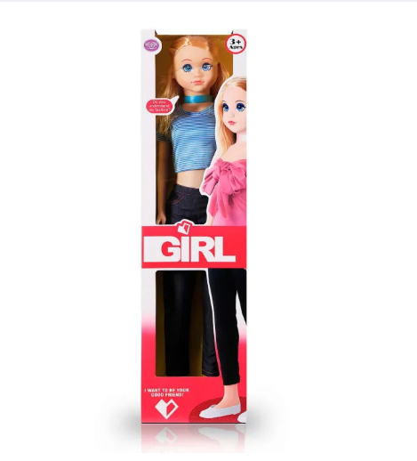 Picture of Dream Girl Big Size Doll For Pretend Play For Girl 100Cm - Doll