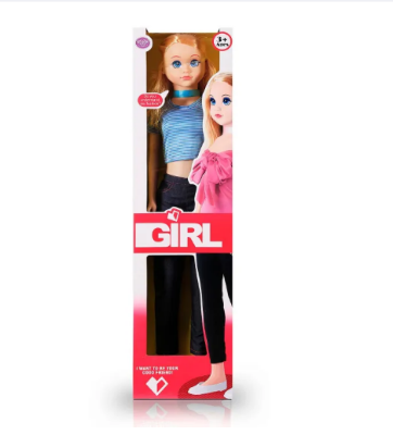 Picture of Dream Girl Big Size Doll For Pretend Play For Girl 100Cm - Doll