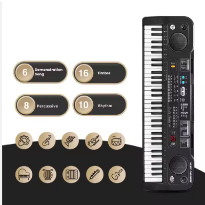 Picture of 54-Key USB Keyboard Musicial Instruments Electric Digital Piano for Kids