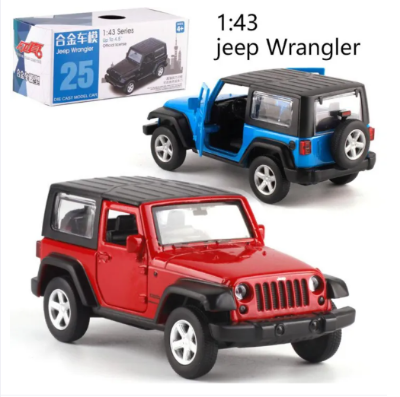 Picture of 1:32 High Simulation Jeep Wrangler Rubicon 1941 Converter Sound And Light Alloy Figure Cars Kids Off Road Car Model