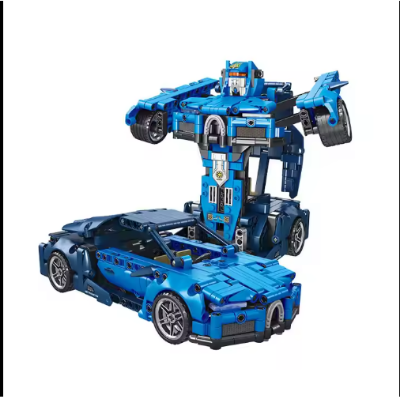 Picture of Transformer 2in1Car Series LamanFK Super Sports Car（Transformable Robot） Building Blocks Set, (717Pieces) Sports Car Model Gifts Toy for Kid and Adult