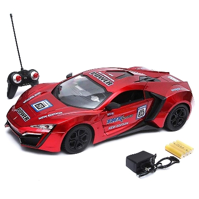 Picture of Toy Kingdom 1:16 Scale Racing Bonzer Remote Control Car led Rechargeable Battery RC Car Series with Charger for Kids