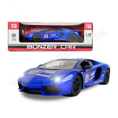 Picture of Toy Kingdom 1:16 Scale Racing Bonzer Remote Control Car led Rechargeable Battery RC Car Series with Charger for Kids
