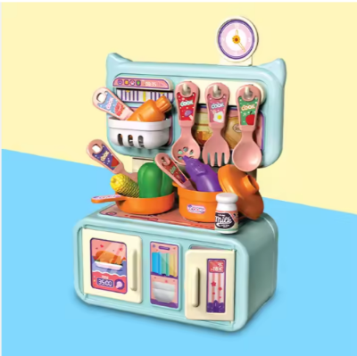 Picture of Kitchen Toys with Realistic Kitchen Accessories Set, Mini Kitchen Set for Kids, Pretend Play Food Toys for Boys Girls