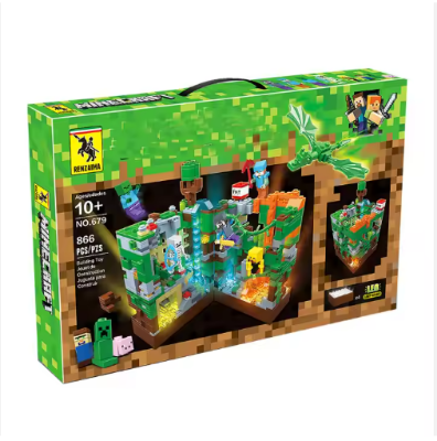 Picture of 866 Pcs Building Toys Set Custom Build Pay Set Featuring Classic Bricks Figures and Game Accessories Model Blocks Video Game Toy