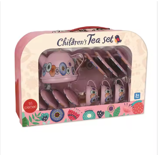 Picture of Kids Stainless Steel Kitchen Cooking Pot Set Toy With Kettle Pot & Cups