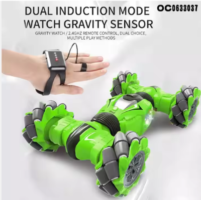 Picture of 1:12 Stunt Skidding Remote Twist Cars Toys Racing Kids Hand Control Gesture RC Twist Car Auto with Music and Light