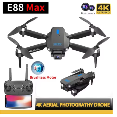 Picture of E88MAX HD 4K Drone High-definition Aerial Photography Dual Camera Optical Flow Positioning Aircraft Folding Remote-Controlled Aircraft