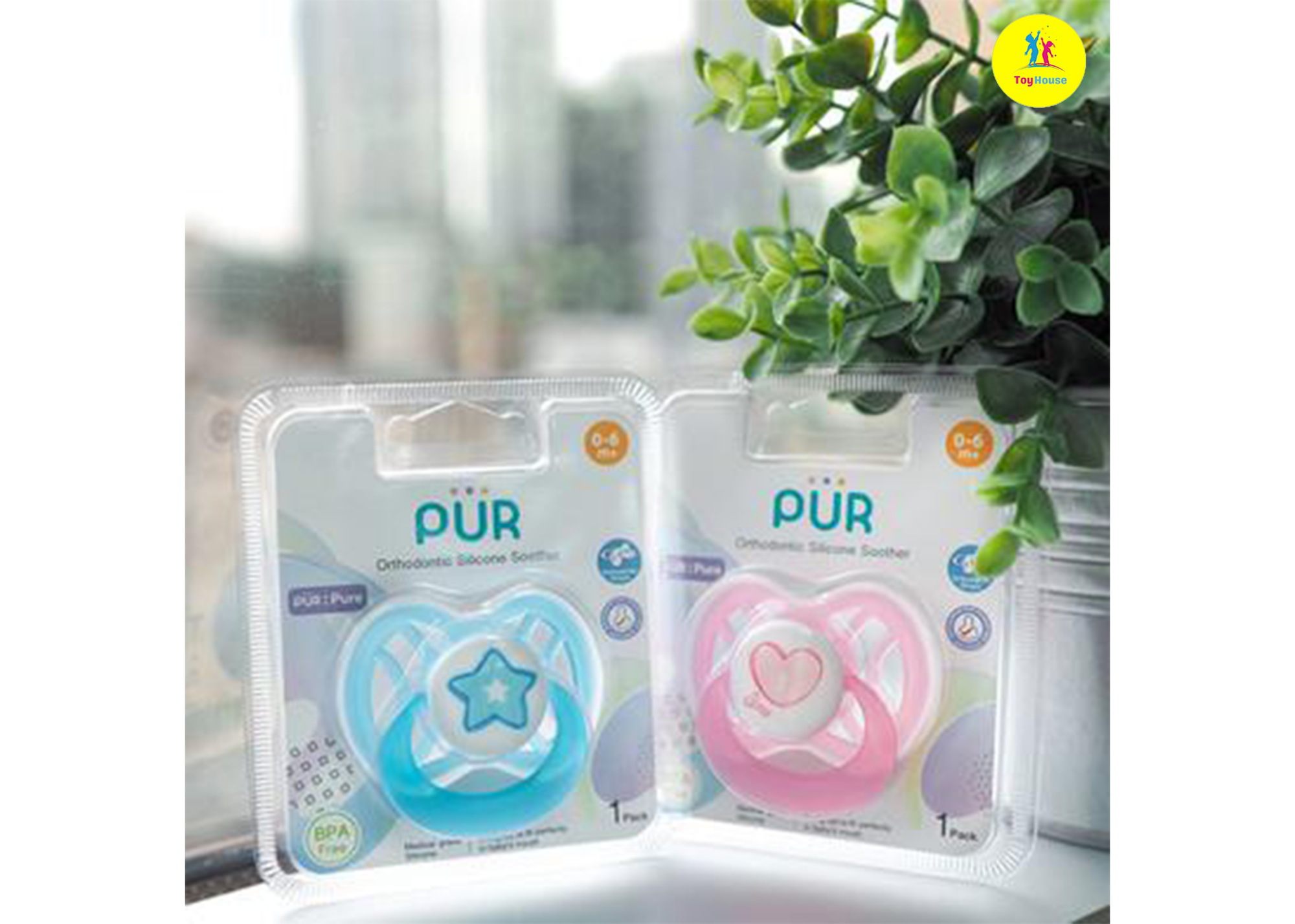 Picture of PUR Orthodontic Silicone Soother 0-6 months - 14041