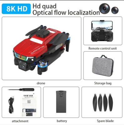 Picture of J6 Pro Drone with Wi-Fi & Integrated Camera | Super Car-Inspired LED Lights, App-Controlled & Foldable Quadcopter for Aerial Photography | Beginner Friendly