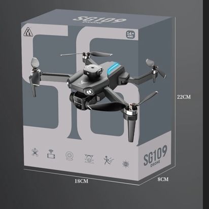Picture of Sg109 Pro Drone Three-Axis Flow Positioning Brushless Motot Folding 4k Dual Camera Four-Sided Obstacle Avoidance Toys Drones, Black