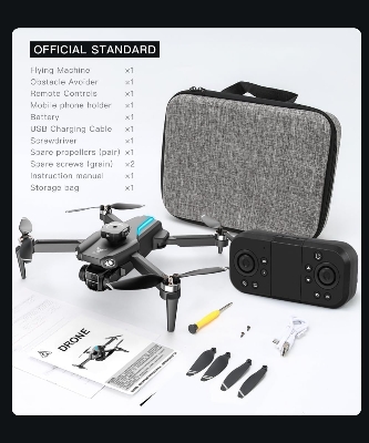 Picture of Sg109 Pro Drone Three-Axis Flow Positioning Brushless Motot Folding 4k Dual Camera Four-Sided Obstacle Avoidance Toys Drones, Black