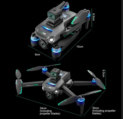 Picture of S159 Drone G.P.S 5G Screen Remote Control 4K Dual Camera 360° Obstacle Avoidance with Built-in 5 inch Remote Display