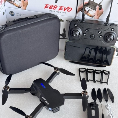 Picture of E88 EVO Professional E88 PRO Brushless Motor RC Dron 8K Dual Camera Optical Flow Foldable Helicopter Aircraft Quadcopter Drone