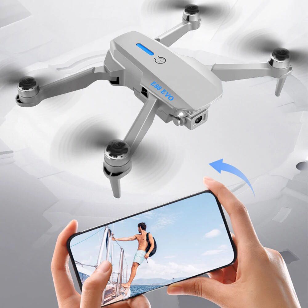 Picture of E88 EVO Professional E88 PRO Brushless Motor RC Dron 8K Dual Camera Optical Flow Foldable Helicopter Aircraft Quadcopter Drone