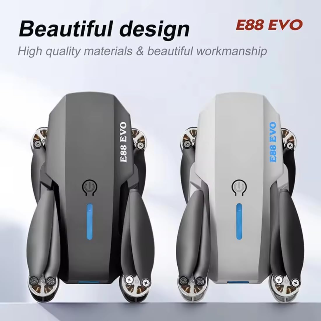 Picture of E88 EVO Professional E88 PRO Brushless Motor RC Dron 8K Dual Camera Optical Flow Foldable Helicopter Aircraft Quadcopter Drone