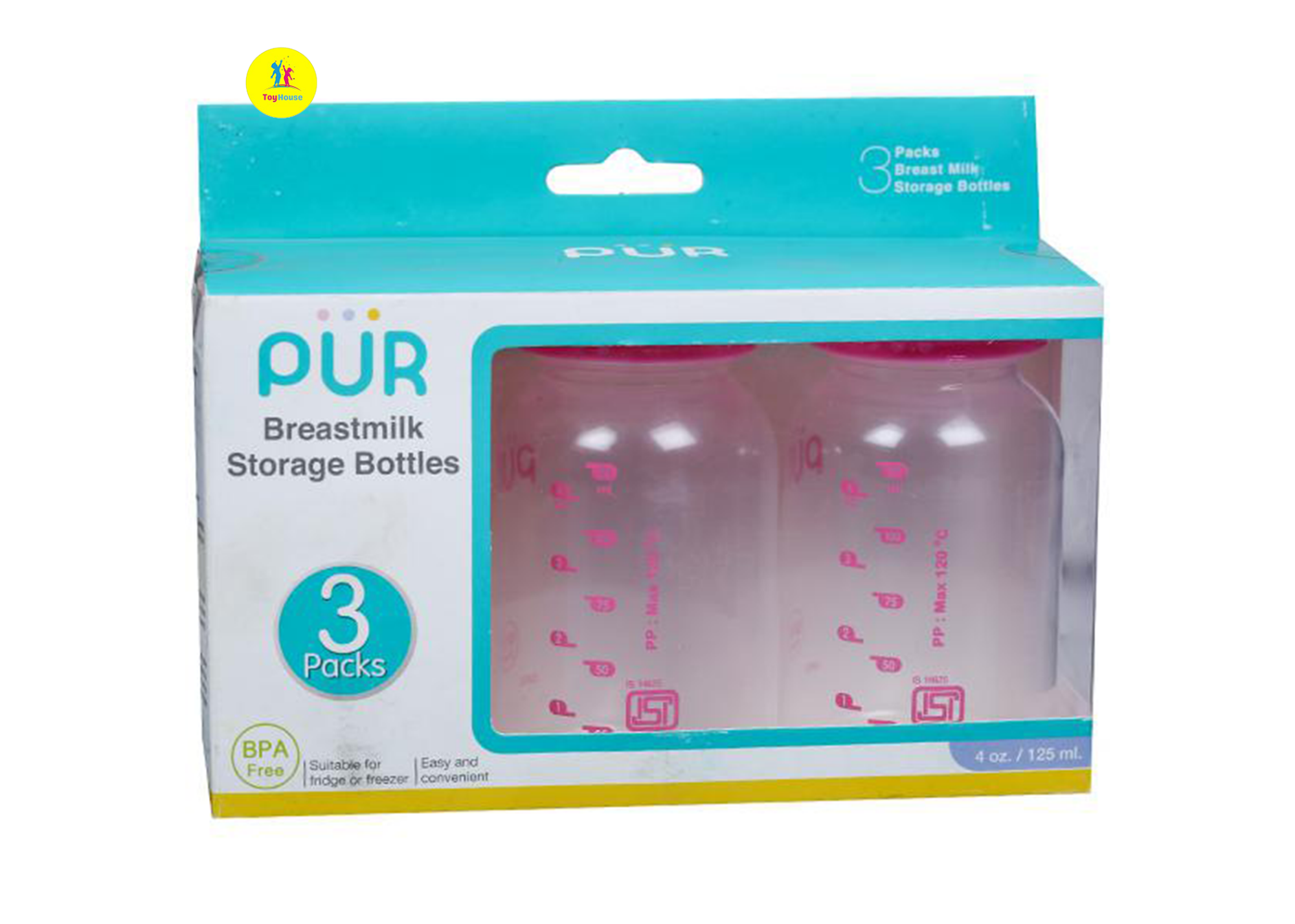 Picture of PUR Feeding Bottle Silicone Classic 2 Nipple Pack 6203