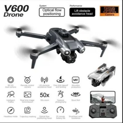 Picture of FLH Original V600 Popup Sensor Drone HD 720 P Dual Cameras Optical Flow Positioning Long Battery Life WIFI FPV Dron RC Quadcopter Toy