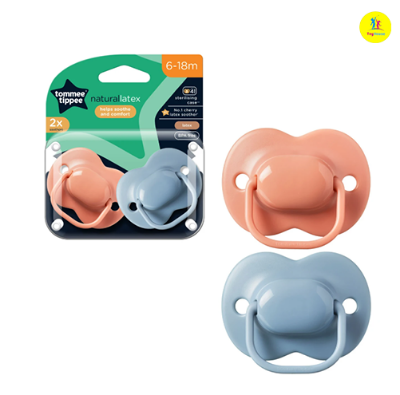 Picture of Tommee Tippee Fun Style Soothers, Symmetrical Orthodontic Design, BPA-Free Silicone,18-36, Pack of 2 Dummies