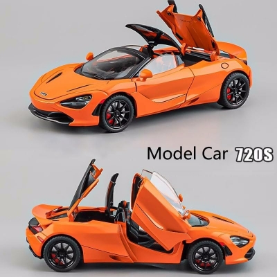 Picture of 1:24 McLaren 720S Alloy Racing Car Model Diecast Metal Sports Car Model Simulation Sound and Light Collection Childrens Toy Gift