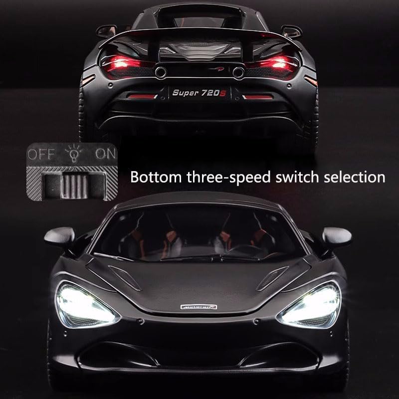 Picture of 1:24 McLaren 720S Alloy Racing Car Model Diecast Metal Sports Car Model Simulation Sound and Light Collection Childrens Toy Gift