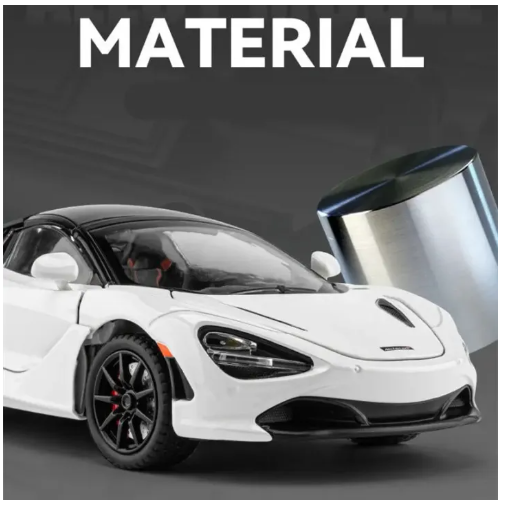 Picture of 1:24 McLaren 720S Alloy Racing Car Model Diecast Metal Sports Car Model Simulation Sound and Light Collection Childrens Toy Gift