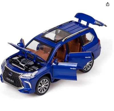 Picture of Lexus Die Cast Land Cruiser Prado SUV 1:24 Scale - Blue