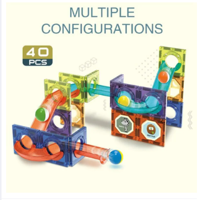 Picture of Magnetic Building Tiles - Stimulate Child Development- 43pcs