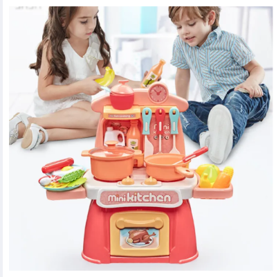 Picture of PinShang Mini Kitchen Playset For Kids Indoor Games Cooking Play Set Pretend Play Toys For Boys Girls Birthday Gifts