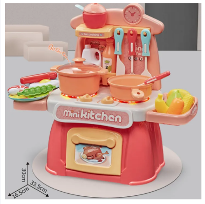 Picture of PinShang Mini Kitchen Playset For Kids Indoor Games Cooking Play Set Pretend Play Toys For Boys Girls Birthday Gifts